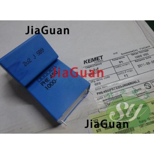 4PCS RIFA PHE450 2.2UF 1000V P37.5MM MKP 225/1000V audio blue film Capacitor KEMET 450 2.2uf/1000v 225 2U2 1KV