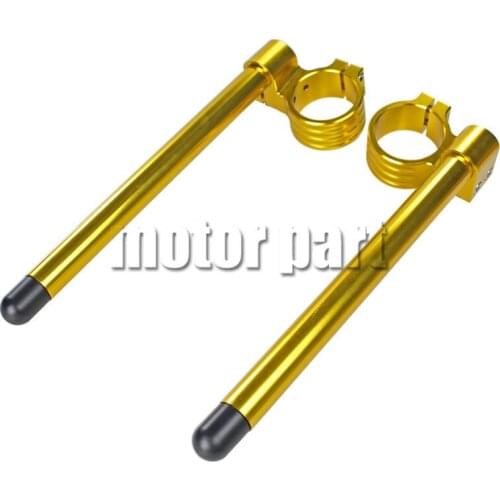 41mm Motorcycle Fork Tube For Suzuki SV650 GSX 600 750 1100 GSF600 400 Bondit Clip-on Handle Bar CNC Riser Handlebar Gold Color