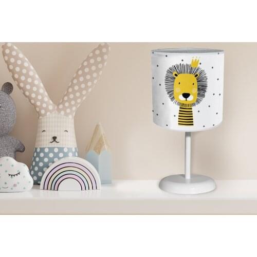 Childrens room lampshade models decoration baby Lighting Light Table lamp chandelier lampshade Lion King animal Crown patterned