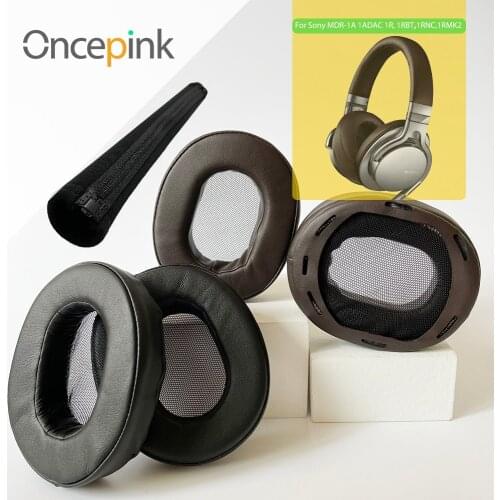 Oncepink Replacement EarPads Headband For Sony MDR-1A 1ADAC,MDR-1R, 1RBT,1RNC,1RMK2 Headphone Ear Cushion