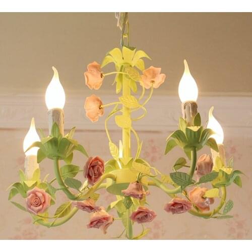 American Country Personality Pastoral Dining Room Bedroom Pendant Light Bed hanglamp