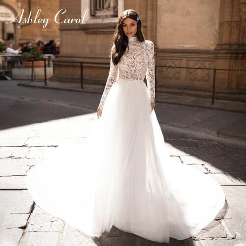 Ashley Carol Long Sleeve Wedding Dresses
