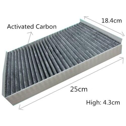 Free Shipment CUK26003 Factory Outlet 765809493780 Activated Carbon Car Cabin Air Filter WIX49378 for LINCOLN LS 25*18.4*4.3cm