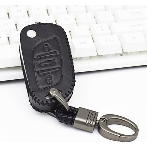 Car Remote Key Case Holder For Citroen C5 C4 Cactus C4L Berlingo Xsara Elysee Grand Picasso Aircross Smart Key Leather Bag Shell