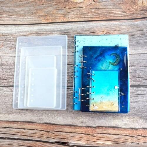 Doreen Box Fashion A5/A6/A7/B5 Notebook Cover Resin Casting Silicone Molds DIY Making Jewelry Women Gifts Accessories,1Piece