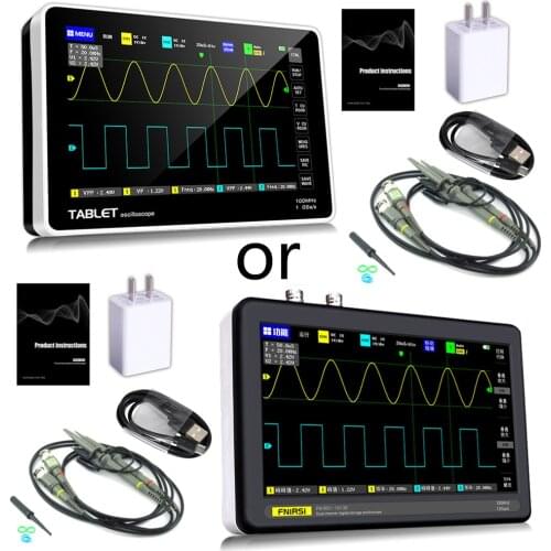 New FNIRSI-1013D Touch Screen Multifunctional Dual Channel 100M Bandwidth 1GS Sampling Rate Digital Tablet Oscilloscope