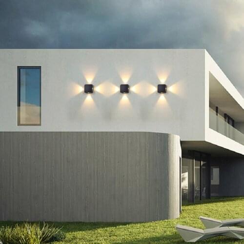 IP65 Aluminum Outdoor Light Up and Down Lights Waterproof Wall Lamps Porch lights for Garden Wall Decoration 4W Balcony Aisle