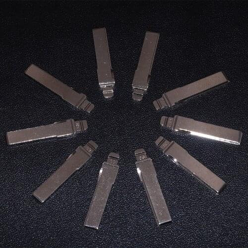 JEAZEA 10X Key Blade Blanks Fit for Audi A6L Blade Car Metal Key Embryo No.89 Uncut Flip KD Remote Key Replacement Key Head Unit