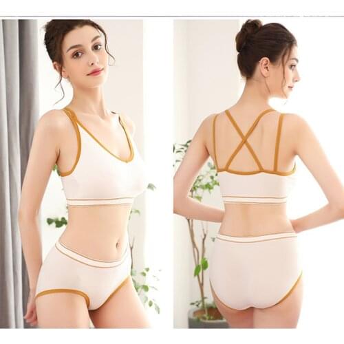 Sexy Lingerie Underwear Women Set Sports Bra and Panties Set Push Up Lenceria Seamless Active Bra Fitness Top Wire Free Langerie