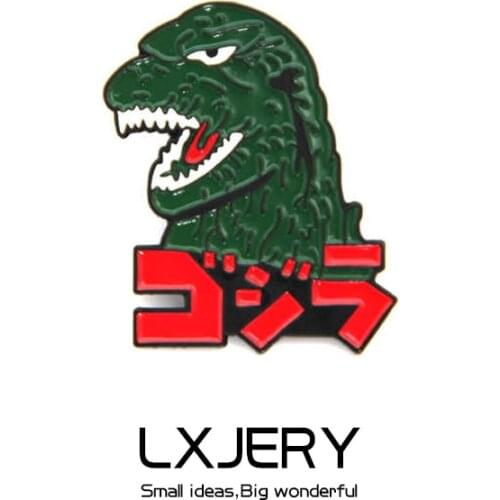 LXJERY Cartoon Enamel Dinosaur Pins Badge On Backpack Funny Brooch Pins For Clothes Broche For Women Girls Gift