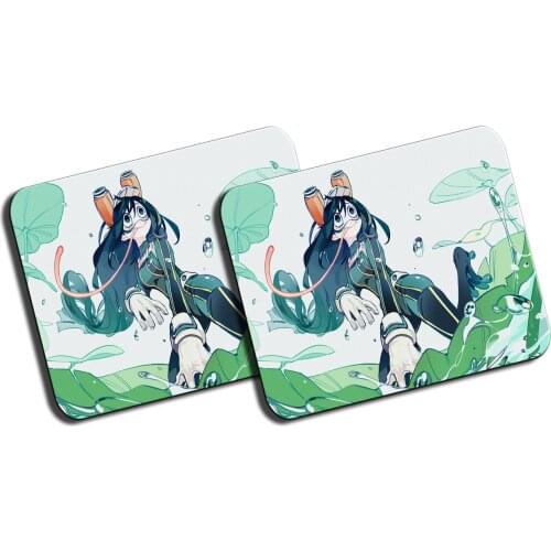 MERCHANDMANIA PACK 2 medium BOKU NO HERO Academy TSUYUA mousepad raton mats offer