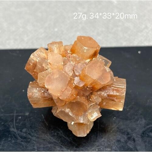 Natural laranja aragonite quartzo cristal áspero pedra cluster nepheline espécime cura pedras naturais e minerais s24