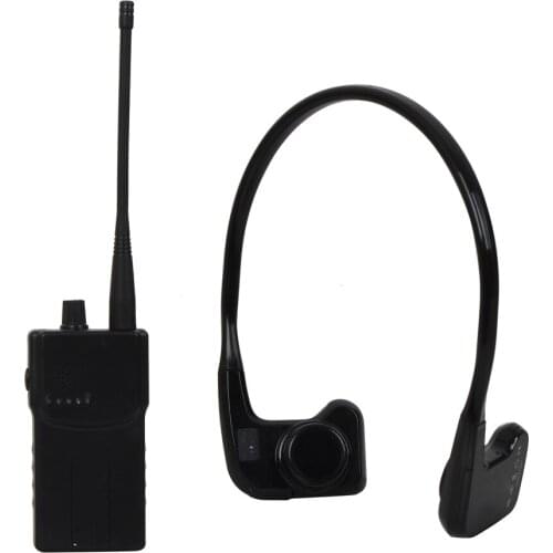 Bone Conduction Receiver Wireless Transmitting System Waterproof Teaching Device with 1 WalkieTalkie +1 Receivers+1 Microphone