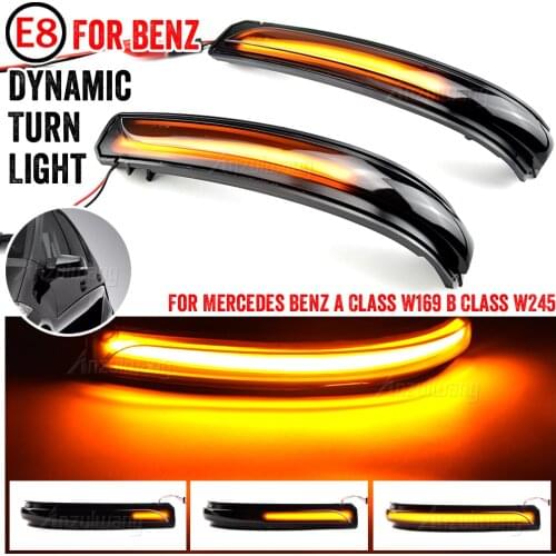 W245 LED Dynamic Side Rearview Mirror Light For Mercedes For Benz A B Class W169 W245 2007-11 Turn Signal Indicator Blinker Lamp