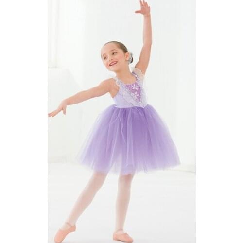 Girls Ballet Leotard Gymnastics Leotard Dress Kids Ballet Tutu Dress Children Stage Performance Costumes Ballerina Wear D-0476