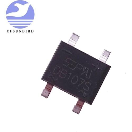 100pcs Original SMD DB107S 1A 1000V Silicon Bridge Rectifier