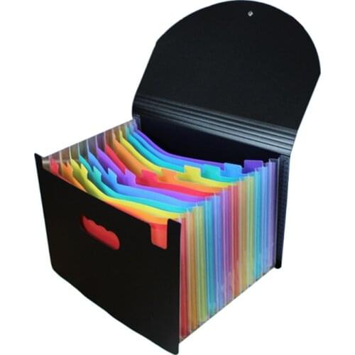 13/24/36/48/60/72 Pocket Classified File Folder Telescopic Standing A4 Organizer