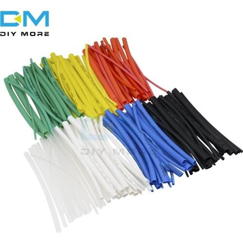140Pcs Car Electrical Cable Heat Shrink Tube Tubing 5 Sizes 7 Colors For Wrap Sleeve Assorted Polyolefin New Electric Unit Part