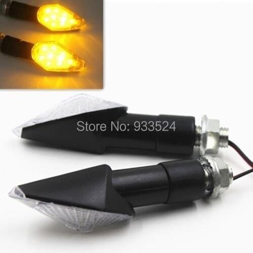 2x Motorcycle Motorbike Amber LED Turn Signal Light Indicator Blinker For Suzuki
