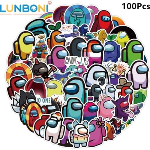 50Pcs/Lot The New Design Mixed Among US Game Graffiti Stickers For Fridge Car Guitar Laptop Travel Luggage Stickers Gift