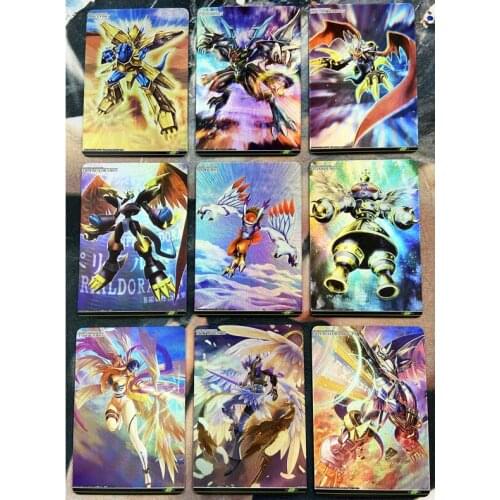9pcs/set Digimon Digital Monster Battle Spirits No.6 Toys Hobbies Hobby Collectibles Game Collection Anime Cards