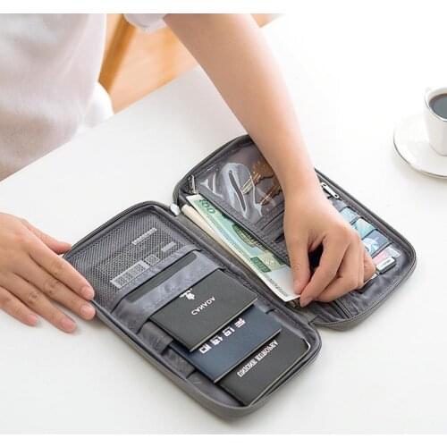Air ticket passport holder protective cover waterproof travel storage bag multifunctional Portable document bag