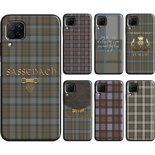 Outlander Fraser Tartan Plaid Sassenach Case For Huawei Mate 20 Pro P Smart Z 2019 2021 Cover For Huawei P20 P30 P40 Lite Fundas