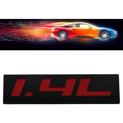 Black Red 1.4L 1.4 L for Engine Fender Trunk Lid Emblem Decal Badge Sticker