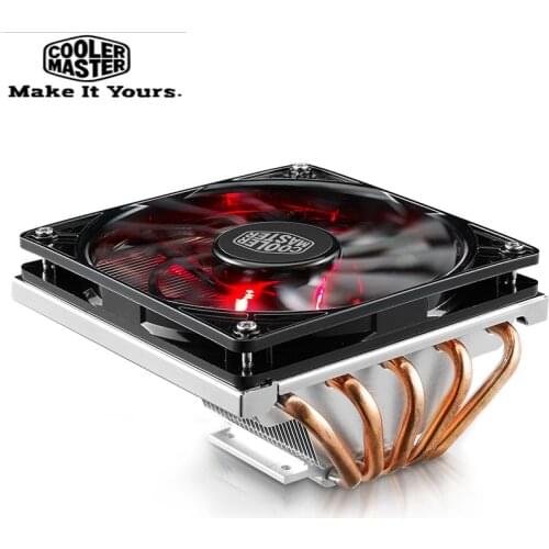 Cooler Master RR-T520-16PK 5 heatpipe CPU Cooler Fan 12cm LED Quiet Radiator For Mini Case HTPC Intel AMD Desktop PC CPU Cooling