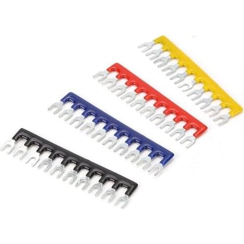 1pcs TD1510 short jumper short clip 10 digits 15A terminal strip red black