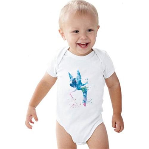 Newborn Summer Rompers Baby Girls Clothes Short Sleeve White Comfortable Breathable Infant Onesie Playsuits