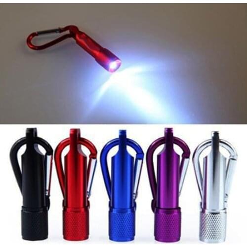 Mini Pocket LED Flashlight Portable Keychain LED Light Camping Climbing Flashlight Battery Flashlight Outdoor Walking