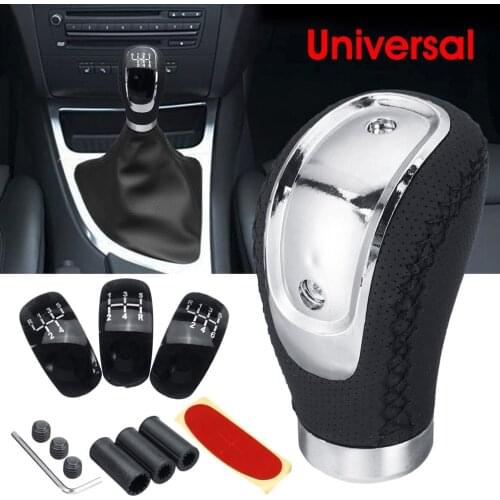 Car Modified PU Change Speed Knob Head Replaceable Gear Covers Gear Lever PU Leather Knob Manual Transmission