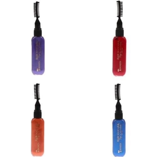 4 Colors Washable Hair Dyeing Touch Up Temporary Hair Color Mascara Set for Men Women
