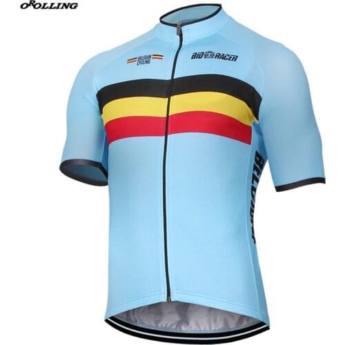 Belgium New Team Pro Cycling Jersey Customized Top OROLLING Belgian