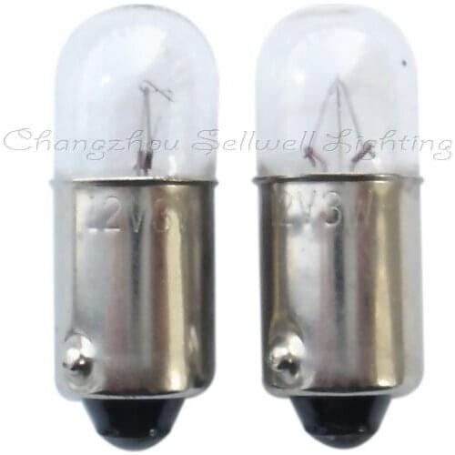 New!miniature Light Lamp 12v 3w Ba9s T10x25 A213