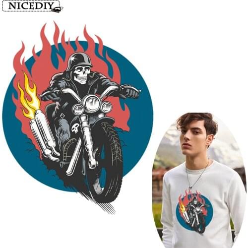 Iron Patch On Patches Punk Motorcycle Clothing Stickers Fuse Patch Clothing Application To Each Other Stripes For Clothes Toppe