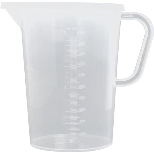 Food Grade Plastic Pour Measuring Cup Water Pitcher Jug with/without Lid for Cold Water Ice Tea Juice Beer