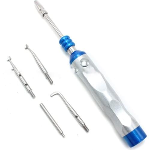 Dental Automatic Teeth Crown Remover Adjustable Manual Crown Remover Stainless Steel Dentist Lab Teeth Restoration Tool