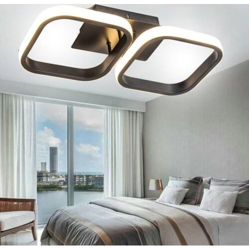 Led Wall Lamp Round Square Rings Wall Light Decor for Home Bedroom Living Room Surface Mounted Ceiling Lighting Fixture