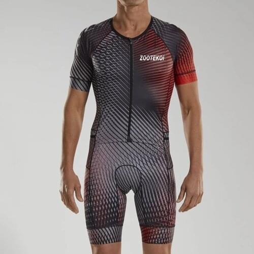 Zootekoi triathlon tights cycling jersey short sleeved jumpsuit road MTB cycling leggings dress three-piece Ropa Ciclismo Hombre