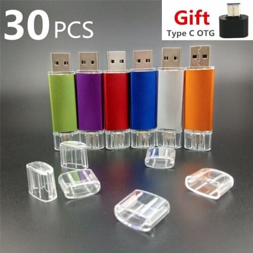 Exuanck 2in1 10 Colors OTG Metal 8GB 16GB 32GB 64GB Usb Stick Flash Pen Drive OTG Pendrive 2.0 USB Stick OTG USB Flash Drive