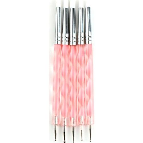 High Quality 5 X 2 Way Creative Pottery Clay Ball Styluses Tools Polymer Clay Sculpture Tool Nail Art Tools