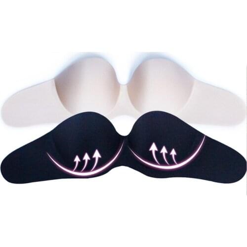 Womens sexy bra side wing environmentally friendly silicone bra One piece strapless underwear chest patch underwear