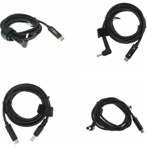 1.5m USB Type c to DC PD Power Charging Connector Laptop Charging Cable (6.0x3.6,5.5x2.5,4.0x1.35, 3.0x1.1mm)