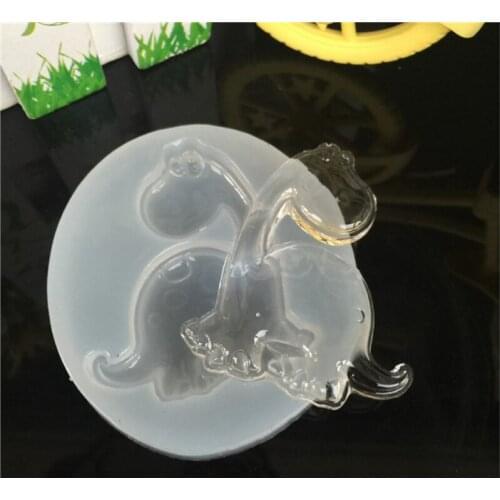 1pcs Little dinosaurs Liquid silicone mold DIY resin jewelry pendant necklace pendant lanugo mold resin molds for jewelry