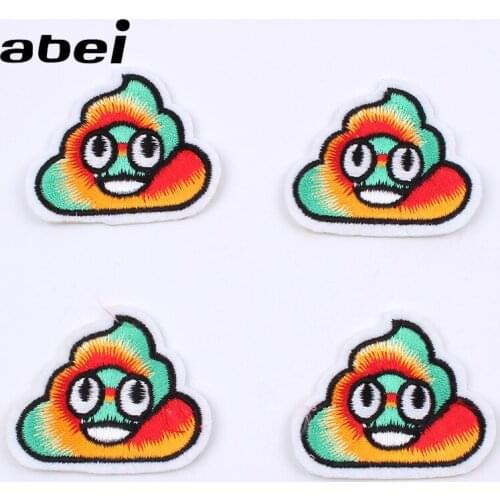 10pcs/lot Embroidered Funny Patch Garments Accessories DIY Iron On Stickers Handmade Patchwork Craft Apparel Fabric Appliques