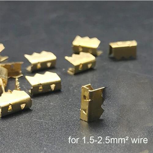 100pcs/lot 451 U-shaped terminal tab cold inserts connectors cold terminal small teeth fascia terminal,0.3-0.8mm2