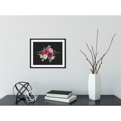 2020 New Arrival Embroidery Flower Cross Stitch Rose Pattern with 100% Cotton Floss & Free Shipping for Home Wall Decor