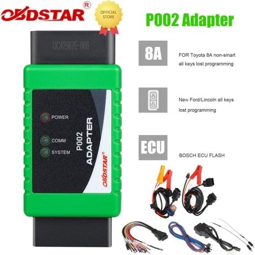 OBDSTAR P002 Adapter Full Set for TOYOTA 8A Non-Smart Key for Ford All Keys Lost Work with X300 DP PLUS